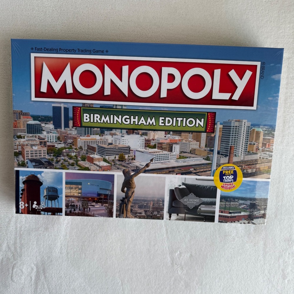 New Sealed Monopoly Birmingham‎ Edition Board Game Hasbro 2024